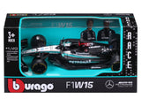 modelové auto Mercedes, bburago, George Russell, #63, 1:43, F1W15