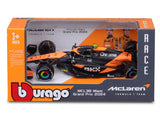 Model auta McLaren, Bburago, Lando Norris, lakovanie Miami, MCL38 🔥