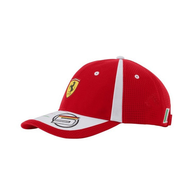Baseballová čiapka Ferrari, Sebastian Vettel, dospelý, červená, 2018
