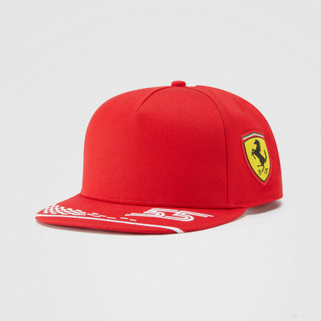 Čiapka Ferrari Flatbrim, Puma Carlos Sainz, pre dospelých, červená, 2021