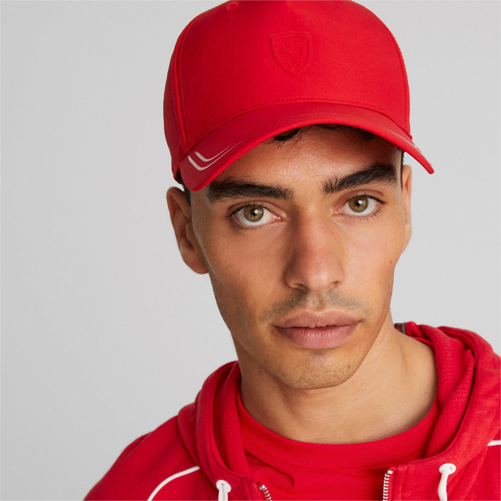 Ferrari cap, Puma, sportwear style, red
