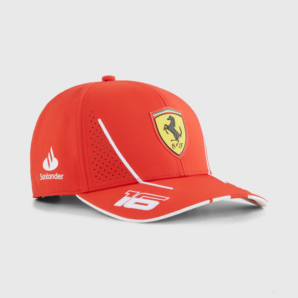 Ferrari čiapka, Puma, Charles Leclerc, detské, červená
