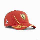 Ferrari čiapka, Puma, Carlos Sainz, bejzbalová čiapka, červená