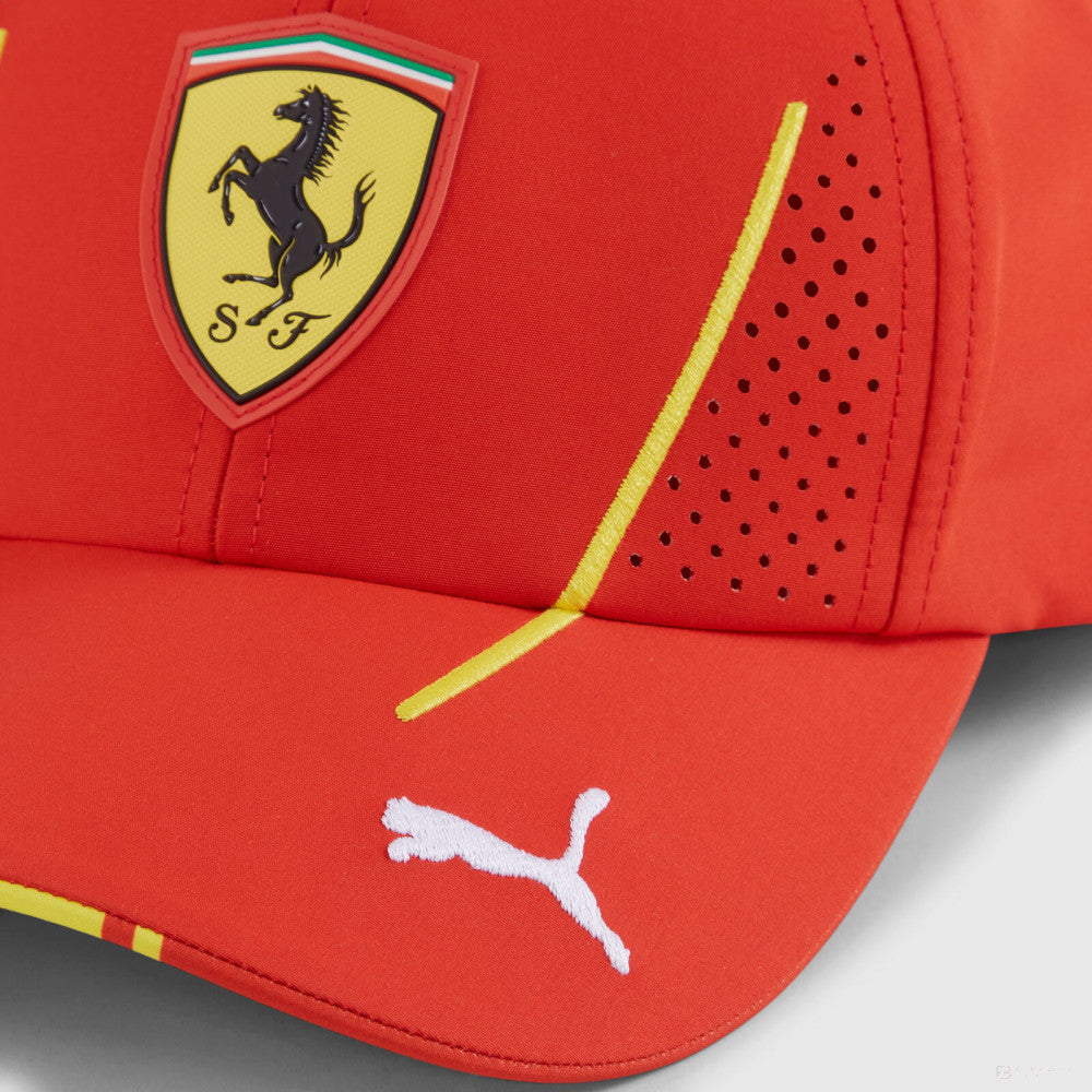 Ferrari čiapka, Puma, Carlos Sainz, bejzbalová čiapka, detské, červená