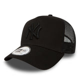 Šiltovka New York Yankees, New Era, truckerská, úplne čierna