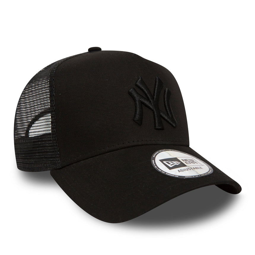 Šiltovka New York Yankees, New Era, truckerská, úplne čierna