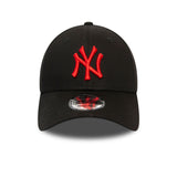 Čiapka New York Yankees, čierna, s červeným logom, New Era, 9FORTY