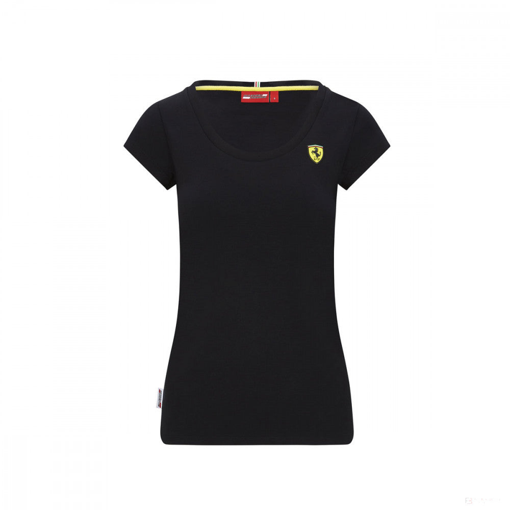 Dámske tričko Ferrari, Shield, Black, 2020 - FansBRANDS®