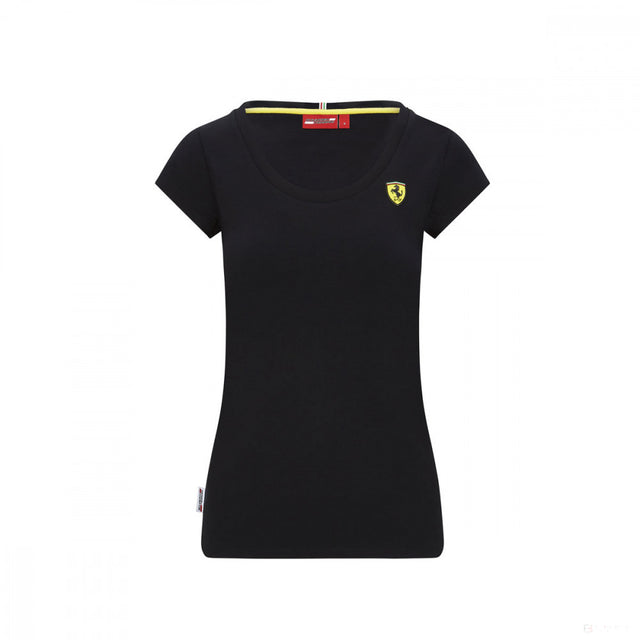 Dámske tričko Ferrari, Shield, Black, 2020 - FansBRANDS®