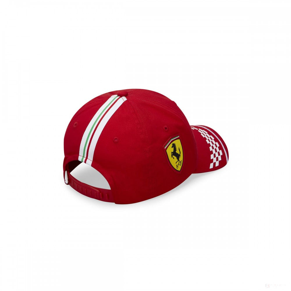 Detská šiltovka Ferrari, Sebastian Vettel, červená, 2020