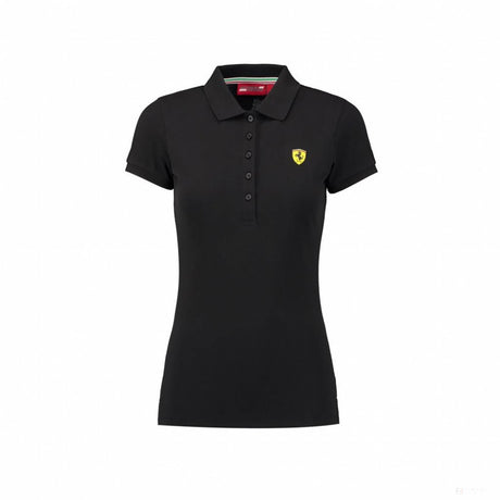 Ferrari dámske polo, klasické, čierne, 2018 - FansBRANDS®