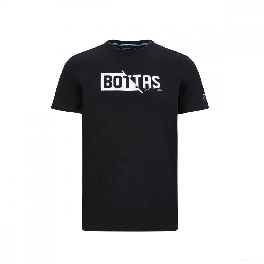Tričko Mercedes, Valtteri Bottas #77, čierne, 2020