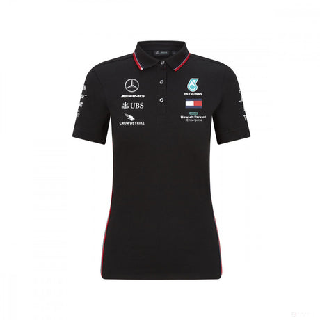 Mercedes Dámske Polo, Team, Čierna, 2020 - FansBRANDS®