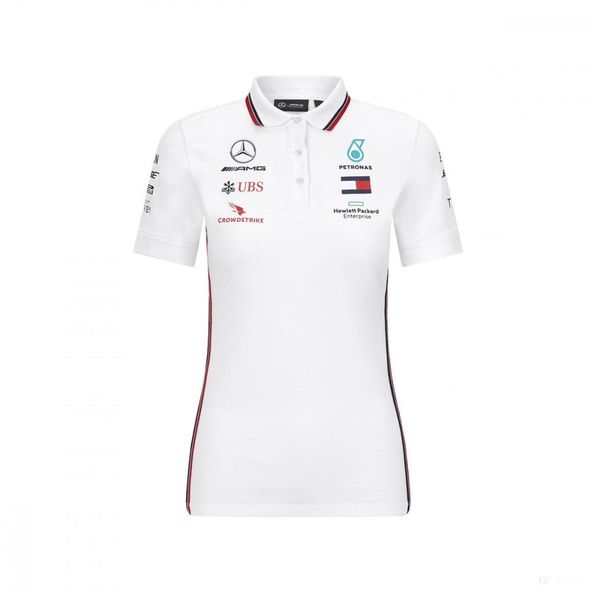 Mercedes Dámske Polo, Team, Čierna, 2020 - FansBRANDS®