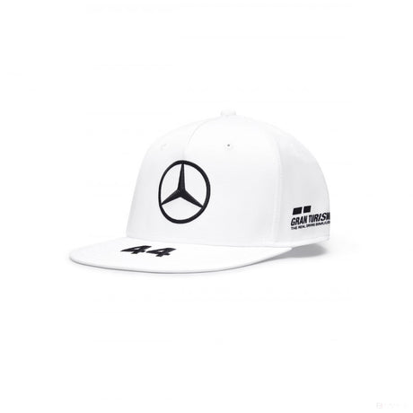 Čiapka Mercedes Flatbrim, Lewis Hamilton, dospelý, biely, 20/21 - FansBRANDS®