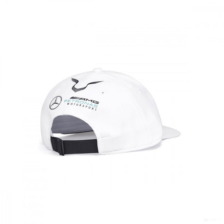 Čiapka Mercedes Flatbrim, Lewis Hamilton, dospelý, biely, 20/21 - FansBRANDS®