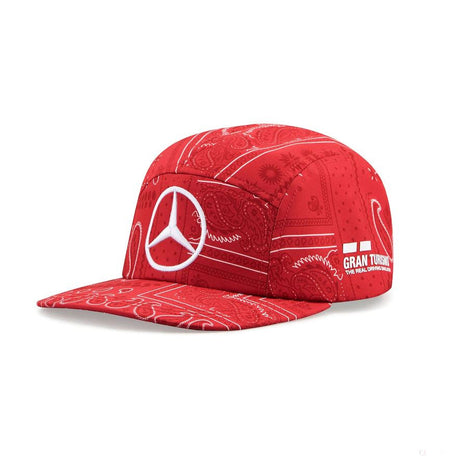 Bejzbalová čiapka Mercedes Hamilton, GP Británie, dospelí, červená, 2020 - FansBRANDS®