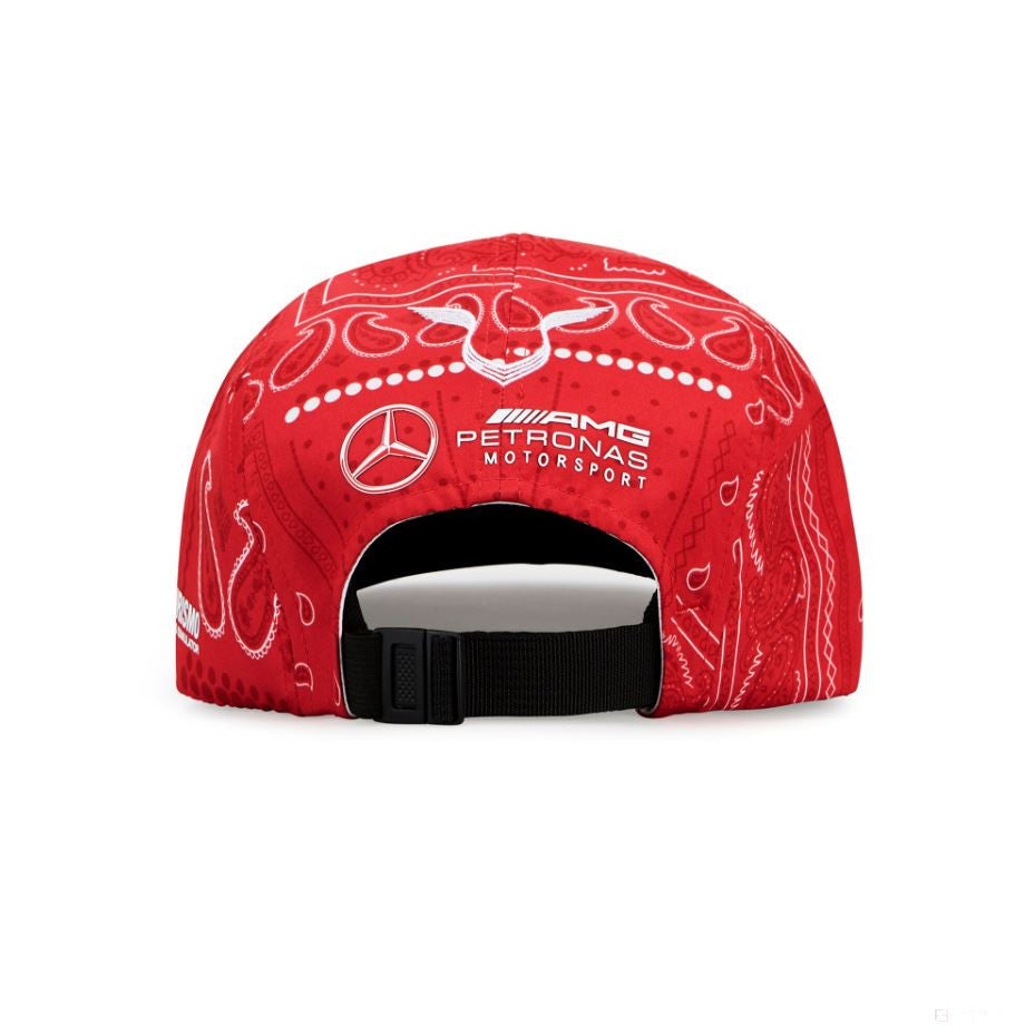 Bejzbalová čiapka Mercedes Hamilton, GP Británie, dospelí, červená, 2020 - FansBRANDS®