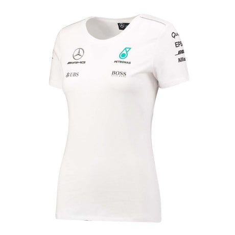 Dámske tričko Mercedes, tím, biele, 2017 - FansBRANDS®