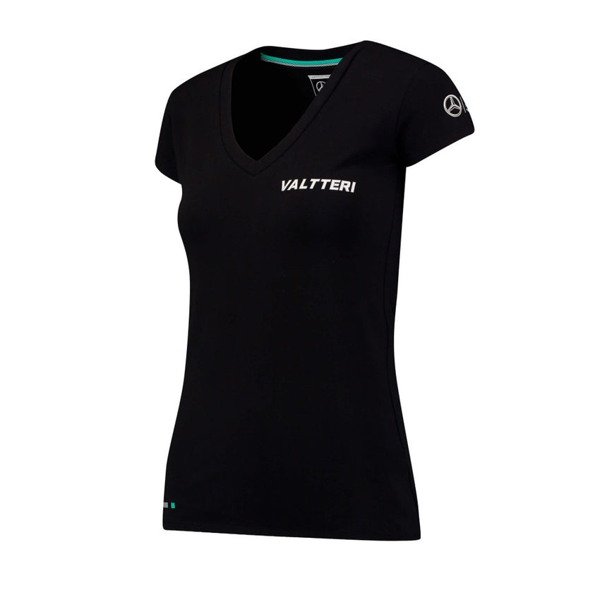 Dámske tričko Mercedes, Bottas Valtteri 77, čierne, 2017 - FansBRANDS®