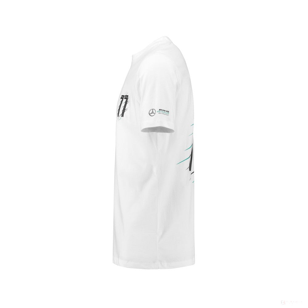 Tričko Mercedes, Bottas Valtteri 77, biele, 2018