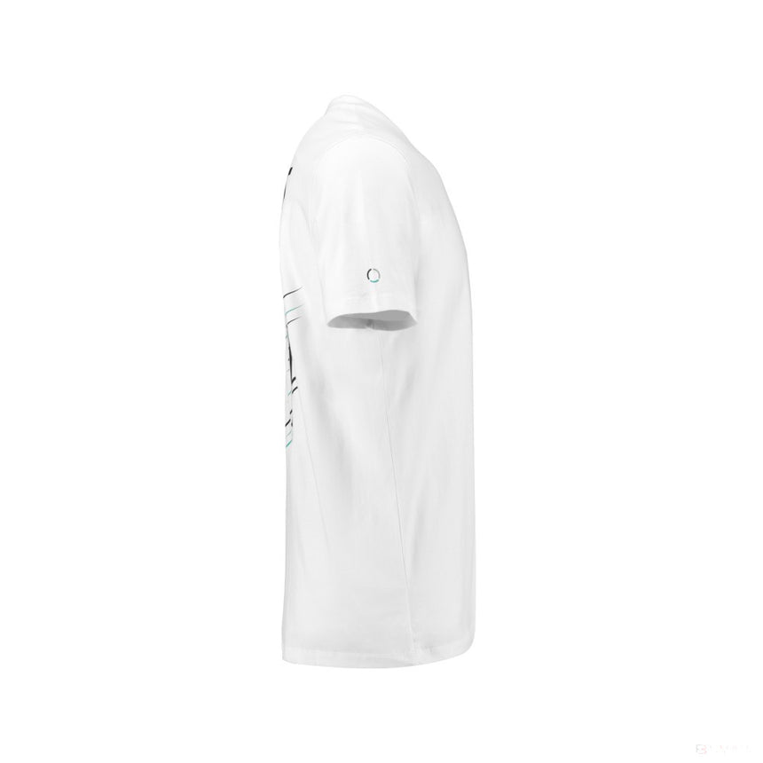 Tričko Mercedes, Bottas Valtteri 77, biele, 2018 - FansBRANDS®