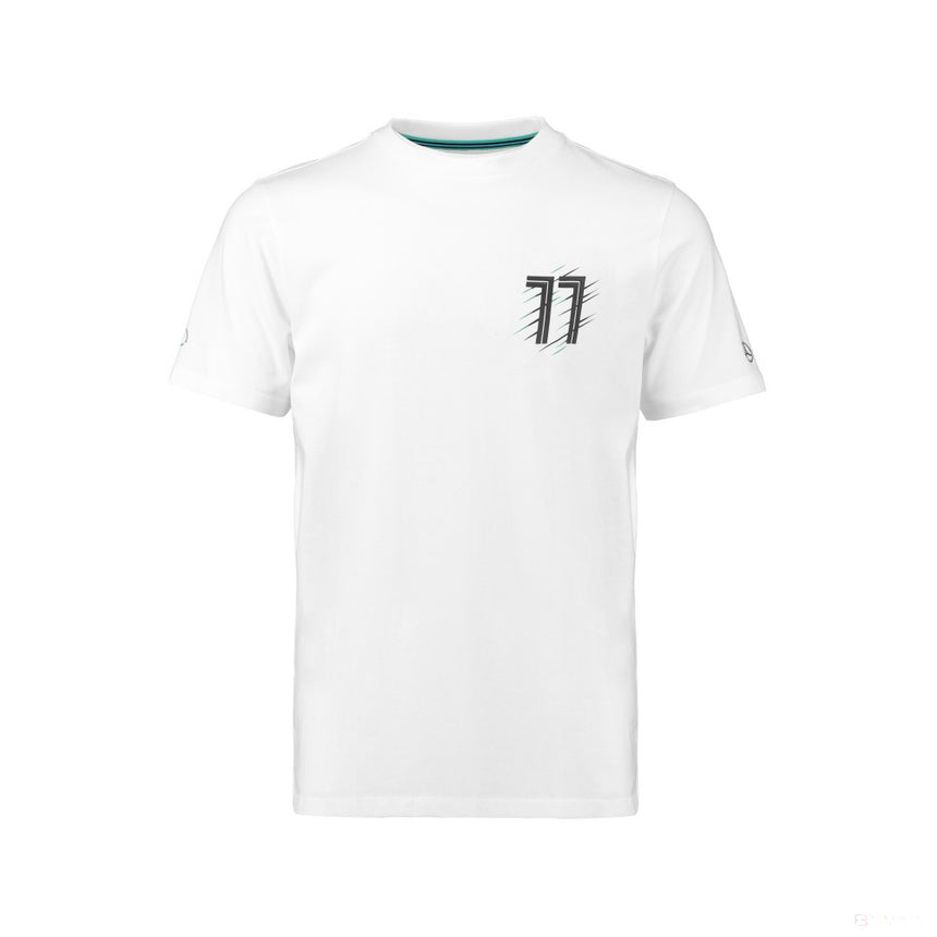 Tričko Mercedes, Bottas Valtteri 77, biele, 2018 - FansBRANDS®