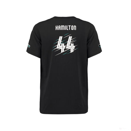 Detské tričko Mercedes, Hamilton, Black, 2018 - FansBRANDS®