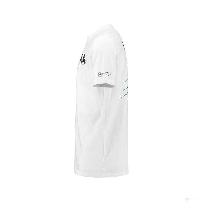 Detské tričko Mercedes, Hamilton, biele, 2018 - FansBRANDS®