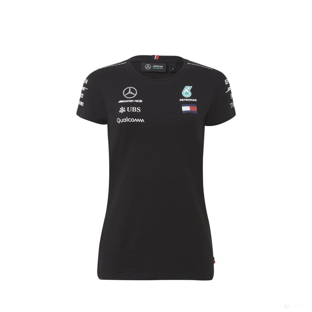 Dámske tričko Mercedes, Team, Black, 2018