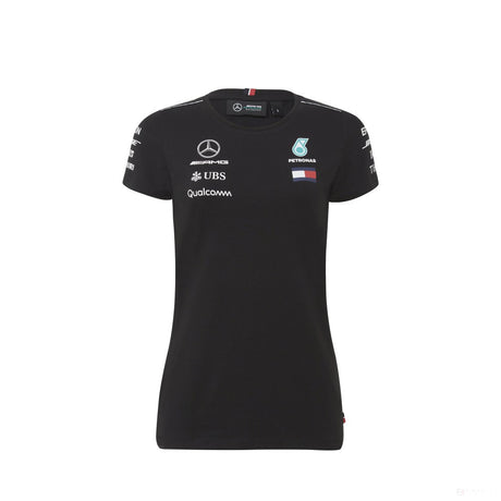 Dámske tričko Mercedes, Team, Black, 2018 - FansBRANDS®