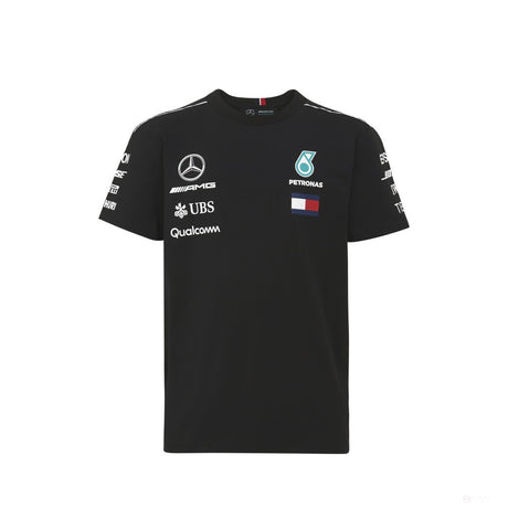 Detské tričko Mercedes, Team, Black, 2018 - FansBRANDS®