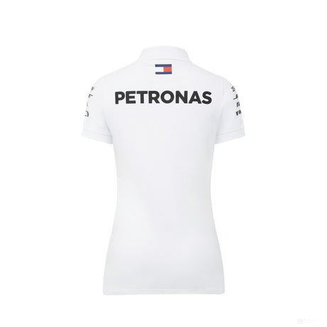 Mercedes Dámske Polo, Team, Biela, 2018 - FansBRANDS®