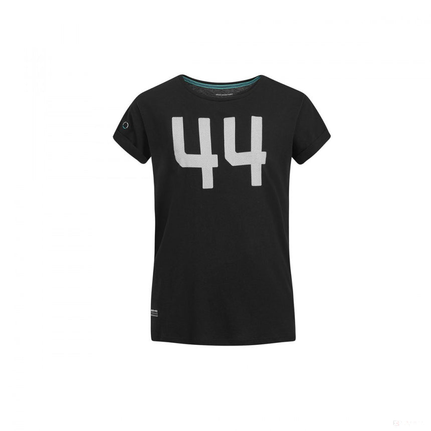 Dámske tričko Mercedes, Lewis Hamilton #44, čierne, 2019 - FansBRANDS®