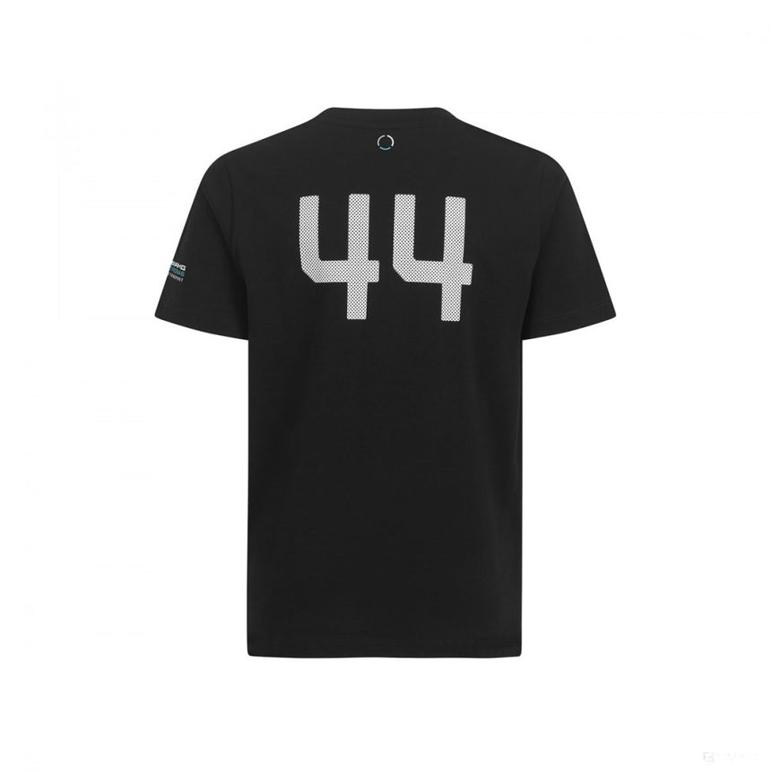 Detské tričko Mercedes, Lewis Hamilton #44, čierne, 2019 - FansBRANDS®
