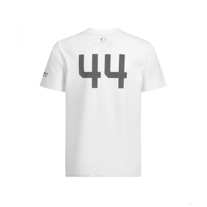Detské tričko Mercedes, Lewis Hamilton #44, biele, 2019 - FansBRANDS®