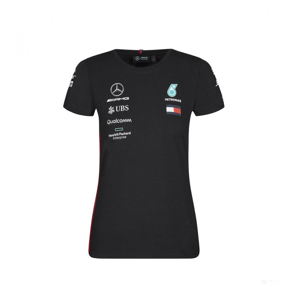 Dámske tričko Mercedes, Team, Black, 2019 - FansBRANDS®