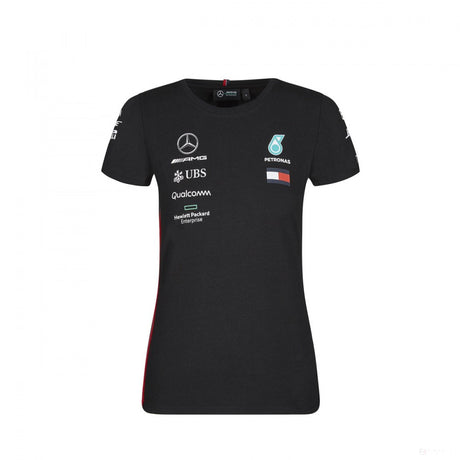 Dámske tričko Mercedes, Team, Black, 2019 - FansBRANDS®