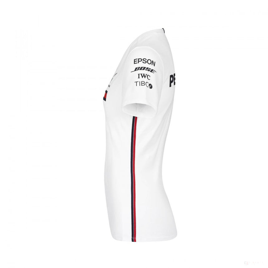 Dámske tričko Mercedes, tím, biele, 2019 - FansBRANDS®