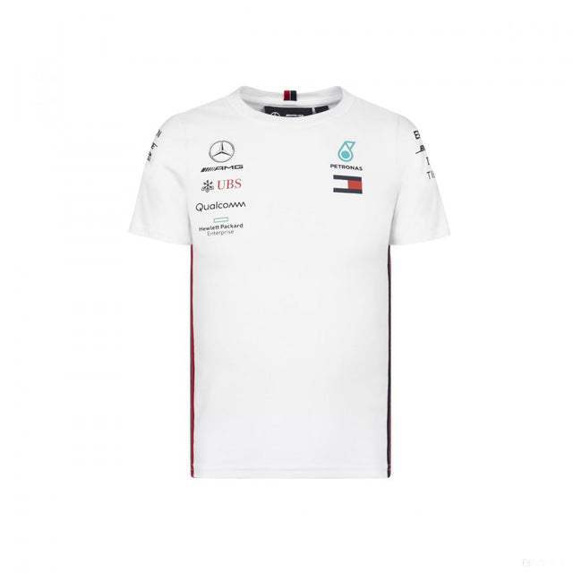 Detské tričko Mercedes, tím, biele, 2019 - FansBRANDS®