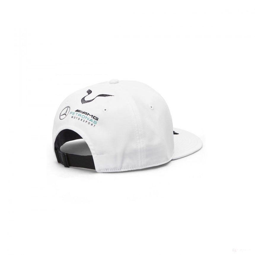 Čiapka Mercedes Hamilton Flatbrim, pre dospelých, biela, 2019 - FansBRANDS®