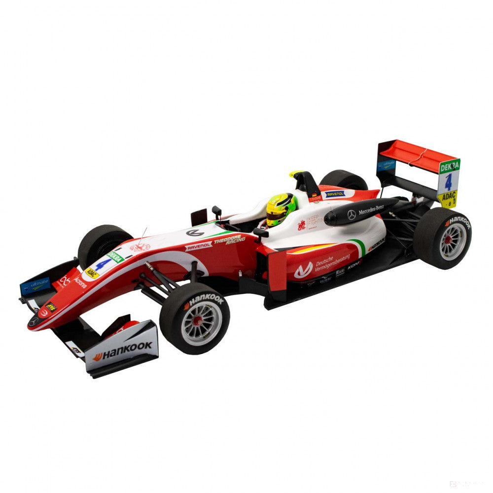 Model auta Mick Schumacher, Dallara Mercedes F317 Prema Racing Formula 3, mierka 1:18, biela, 2018 - FansBRANDS®