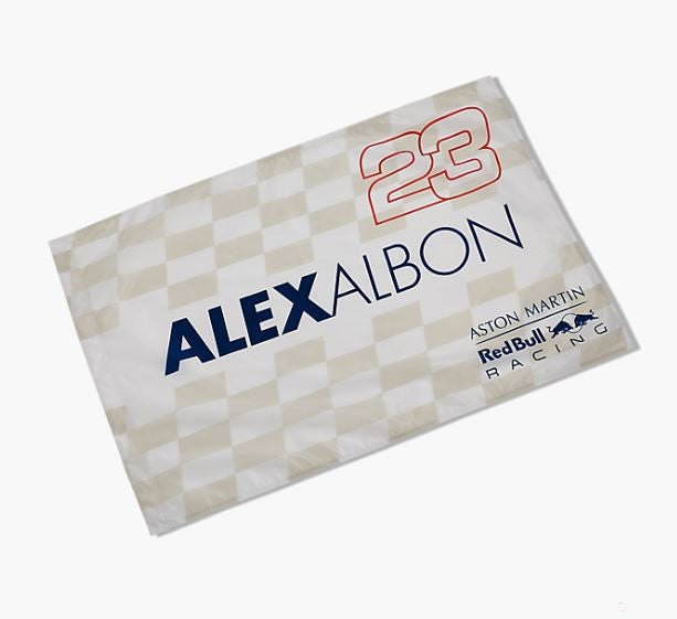 Vlajka Red Bull, vlajka Alexandra Albona, 90x60 cm, biela, 2020