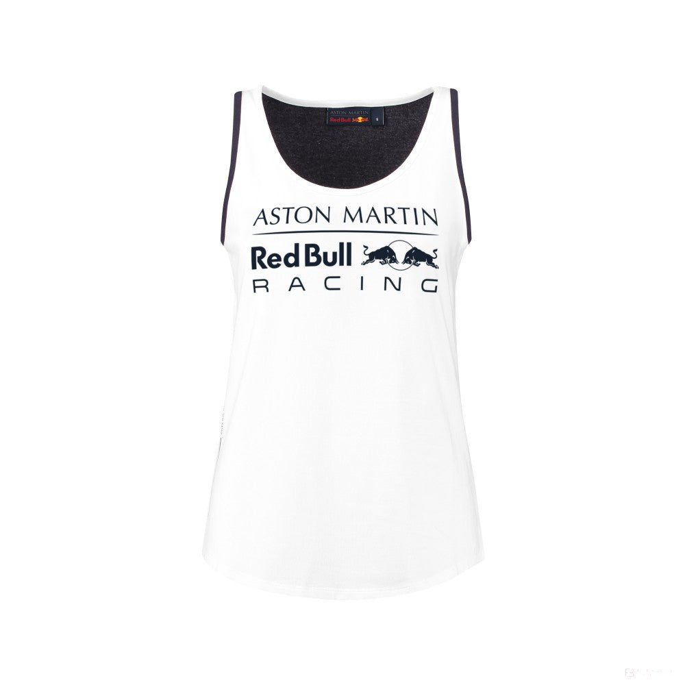 Dámsky top Red Bull, pretekárska, biela, 2018