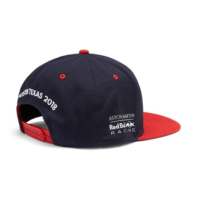 Čiapka Red Bull Flatbrim, GP USA, pre dospelých, modrá, 2018 - FansBRANDS®