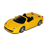Model auta Ferrari, 458 Spider, mierka 1:43, žltý, 2021 - FansBRANDS®
