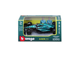 Aston Martin modelové auto, AMR23, BBURAGO, 1:43, Fernando Alonso, č. 14, 2023
