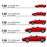 Model auta Ferrari, F12tdf, mierka 1:64, žltý, 2020 - FansBRANDS®