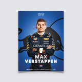 Originálny F1 Print - Max Verstappen plagát (veľkosť A3)