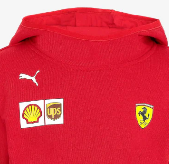 Ferrari kids' hoodie, team, red, 20/21